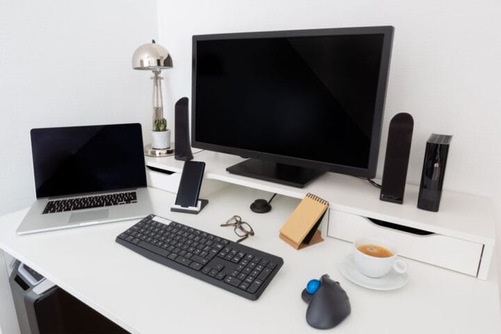 Modern home office setup.