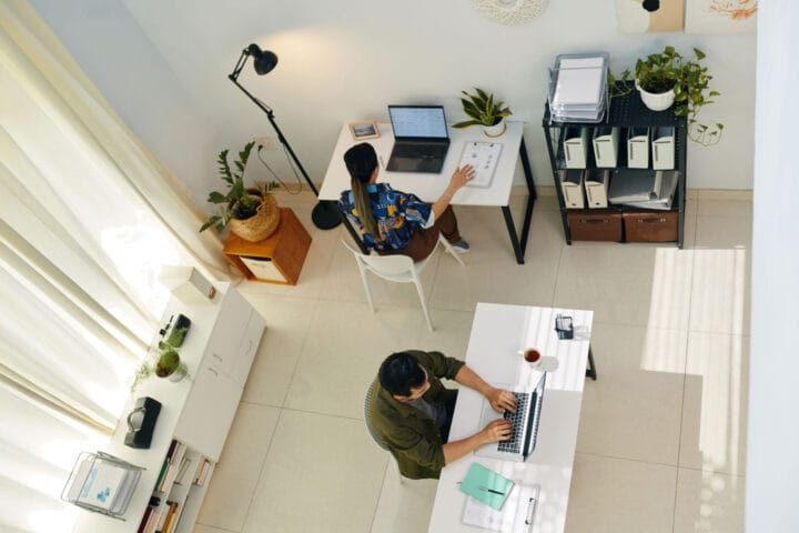 Home office WiFi coverage across multiple rooms and floors