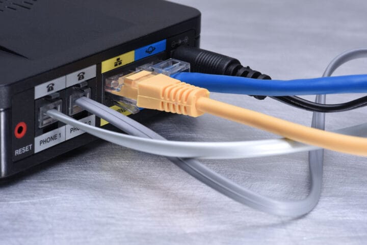Mesh WiFi system extending coverage to a home office